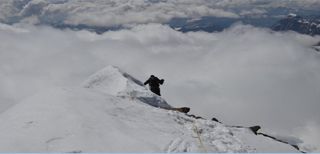 Climbing Mt. Nun Ridge