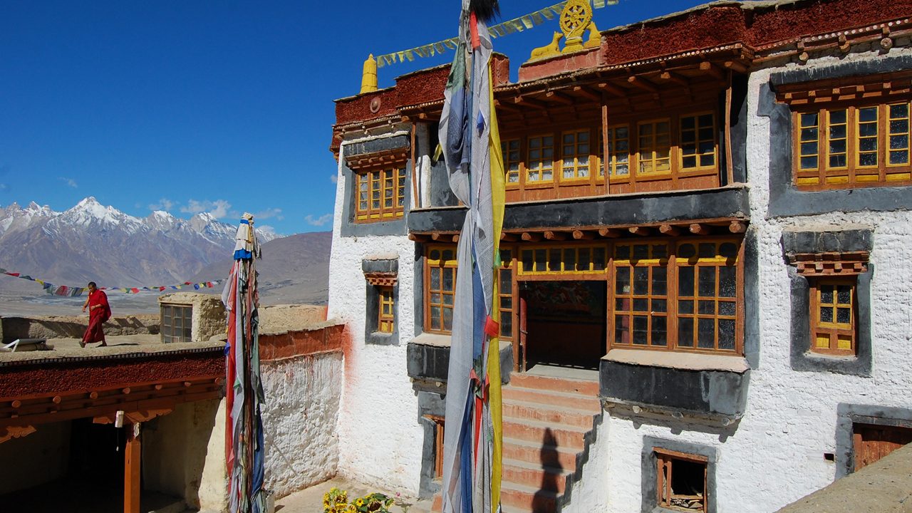 Stongdey Gompa — second-largest Gelugpa monastery in Zanskar with panoramic valley views